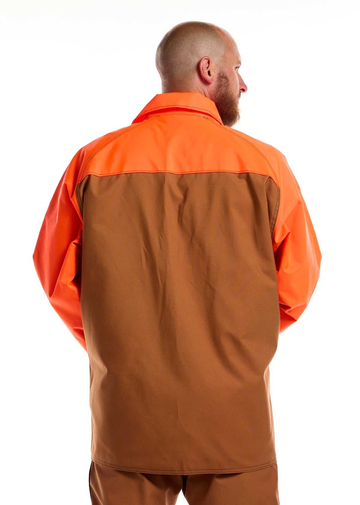 Dan's Brown Duck Shirt Orange