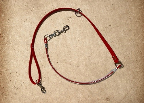 5' Heavy Duty Cable/Biothane Hunting Lead Dog Leash