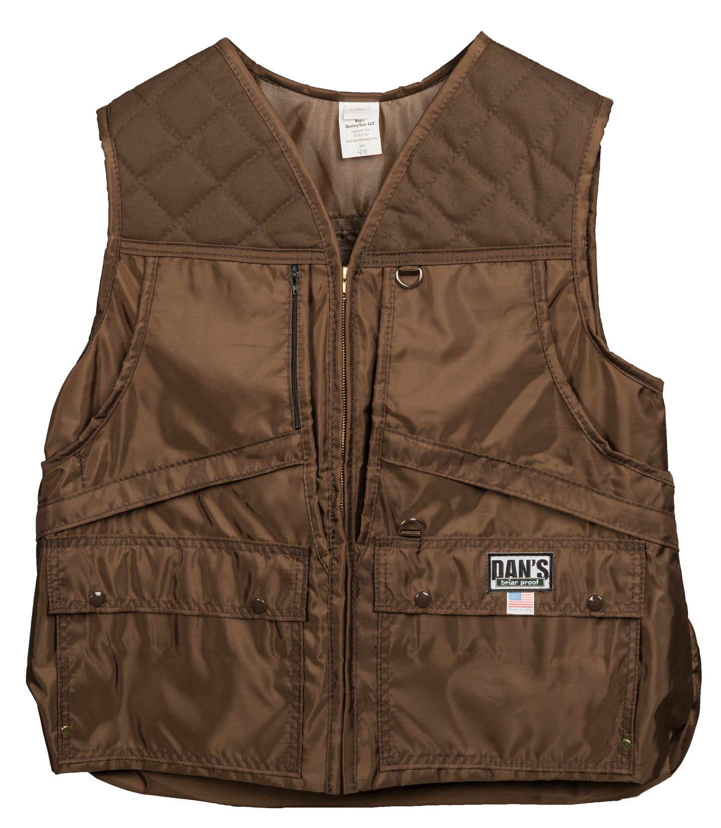 Dan's Briar Game Vest Brown