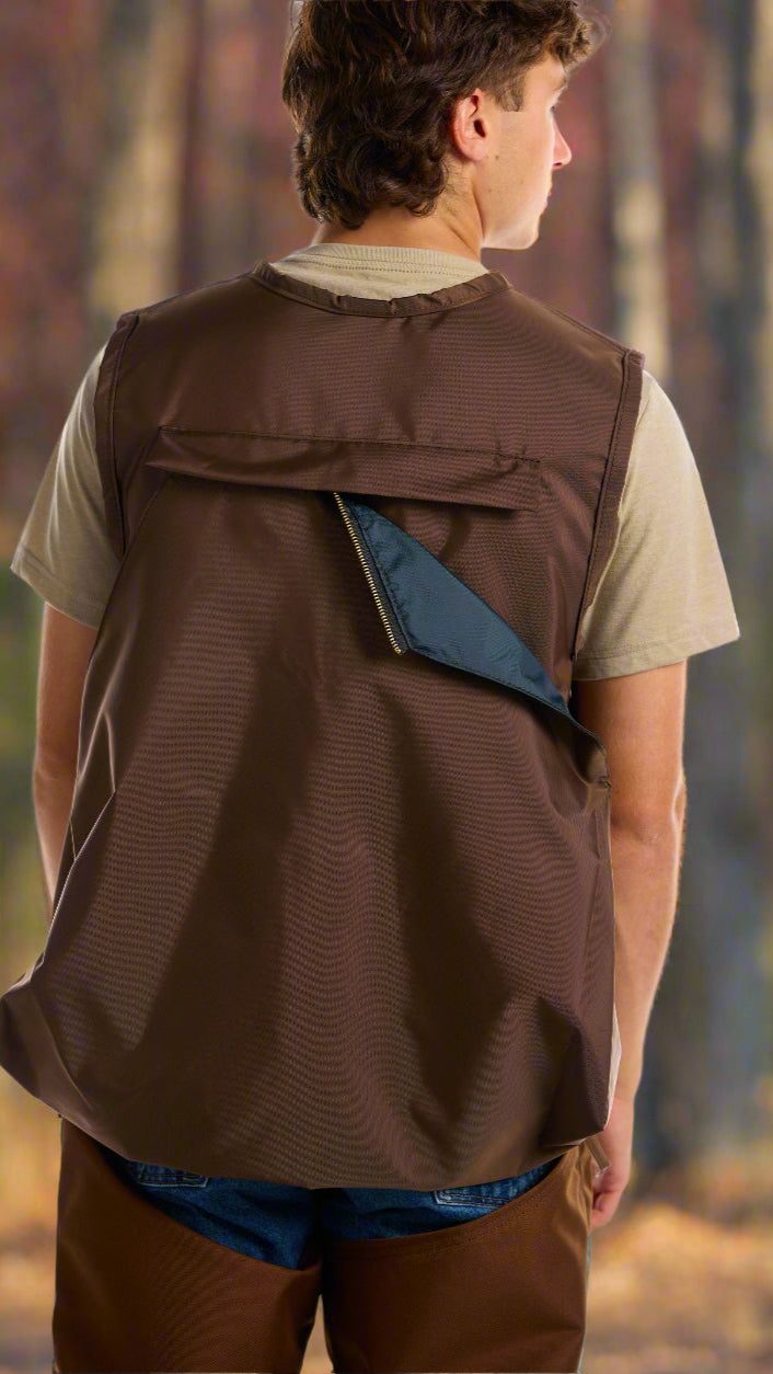 Dan's Briar Game Vest Brown Back