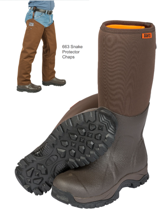 Dan's Froglegs - Frogger Boot with Snake Protector Chaps