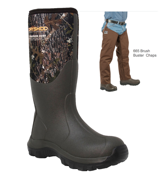 Dan's Froglegs -  DryShod Evalusion Boot with Brush Buster Chaps