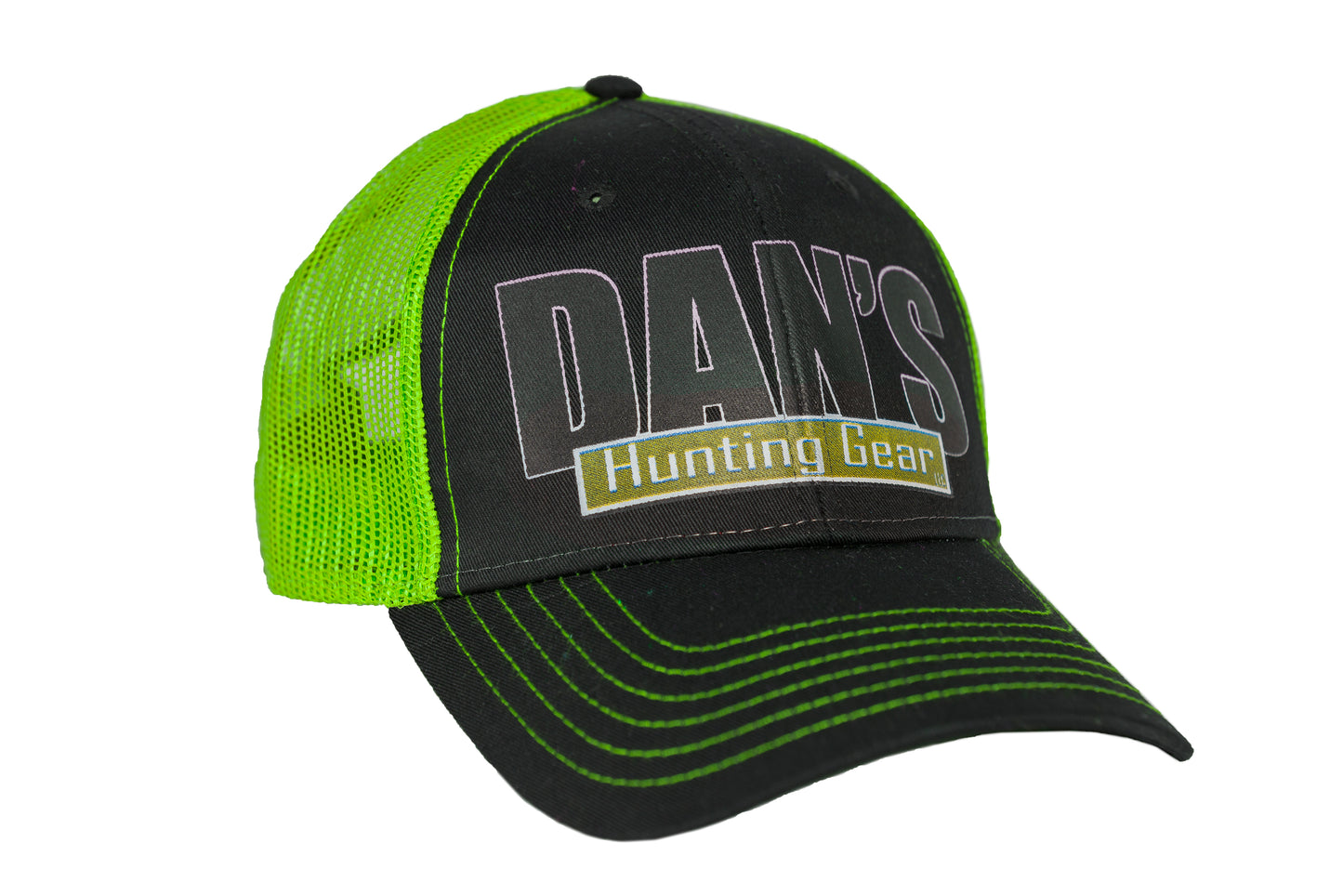 Dan's Logo Mesh Hat Black/Green