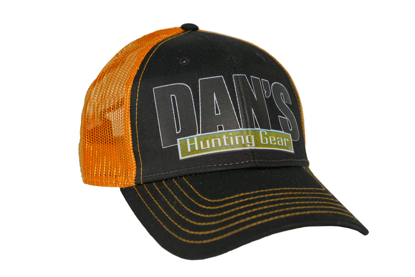 Dan's Logo Mesh Hat Black/Orange