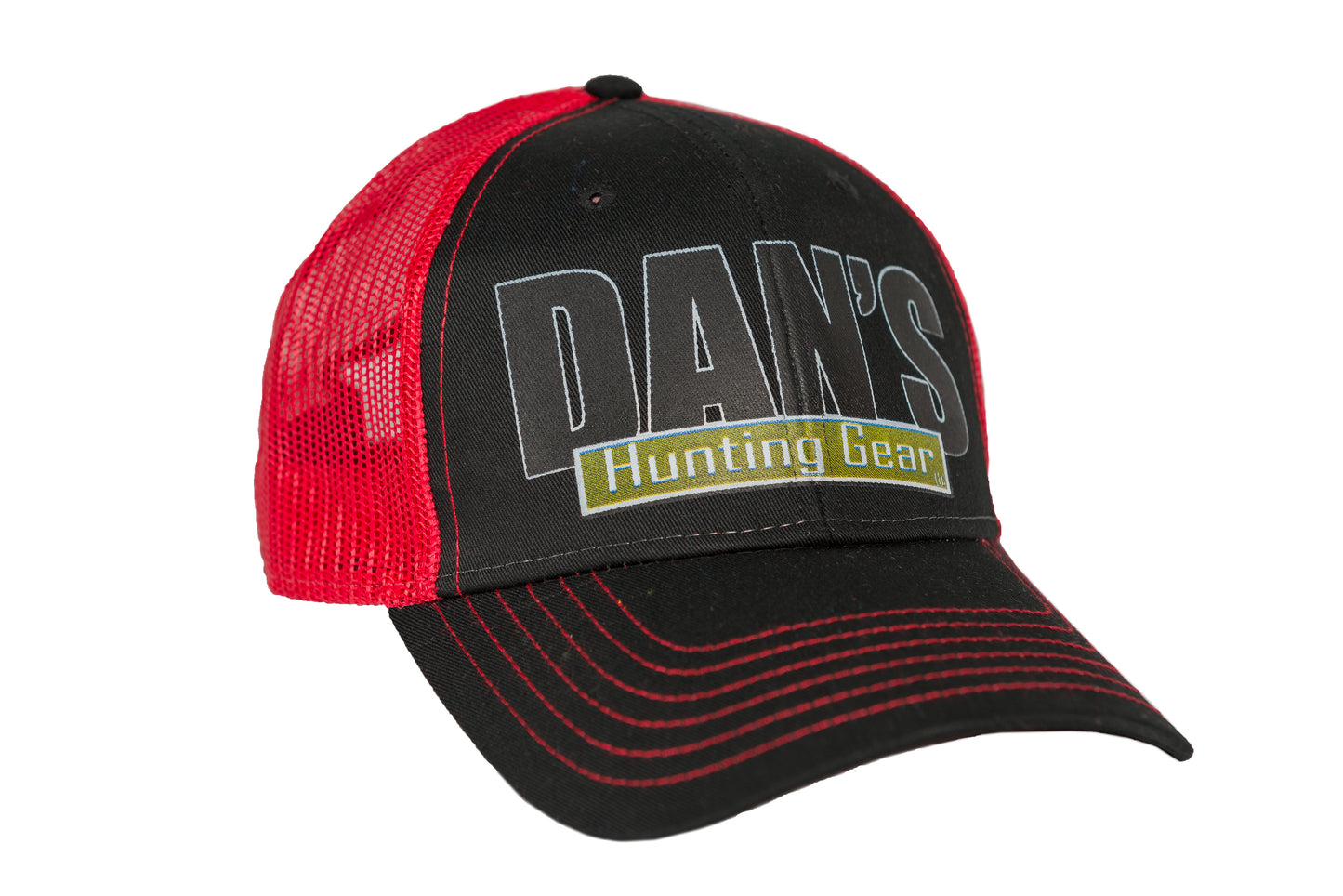 Dan's Logo Mesh Hat Black/Red