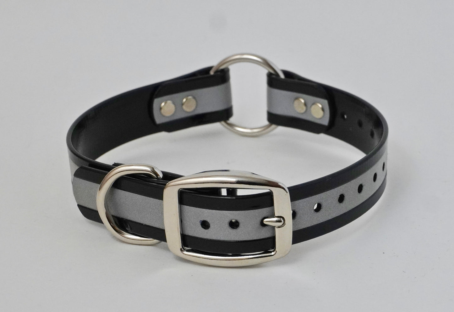 1” O Ring Reflective  Hunting Dog Collar with Free Brass Nameplate