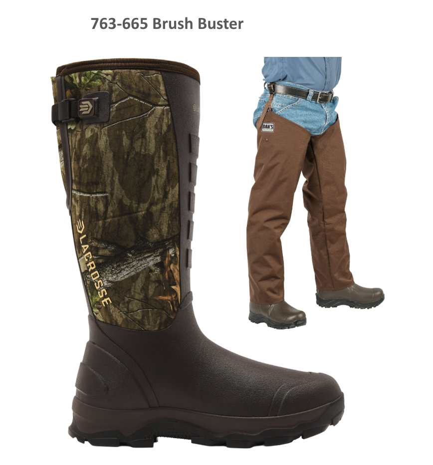 Dan's Froglegs - Lacrosse Alpha Lite II with Brush Buster Chaps