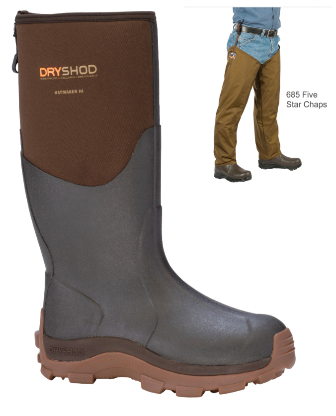 Dan's Froglegs - DryShod Haymaker Hi Boot with Five Star Chaps