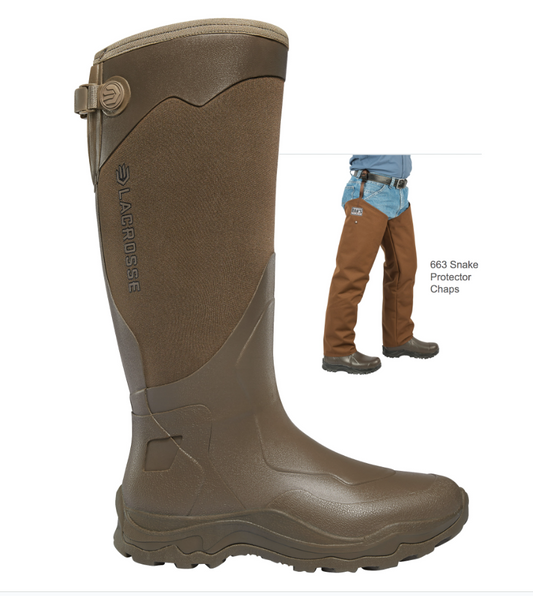 Dan's Froglegs - LaCrosse Snake Men's Boot with Snake Protector Chaps