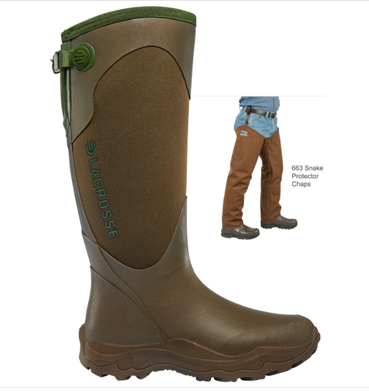 Dan's Froglegs - LaCrosse Snake Women's Boot with Snake Protector Chaps