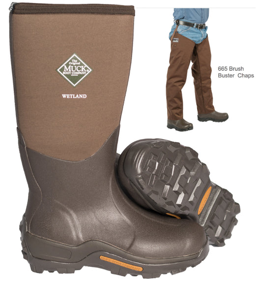 Dan's Froglegs - Muck Wetland Boot with Brush Buster Chaps
