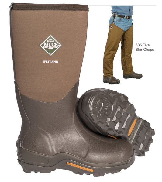 Dan's Froglegs - Muck Wetland Boot with Five Star Chaps