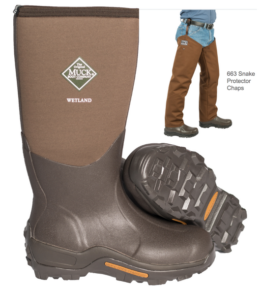 Dan's Froglegs - Muck Wetland Boot with Snake Protector Chaps Item #717-663