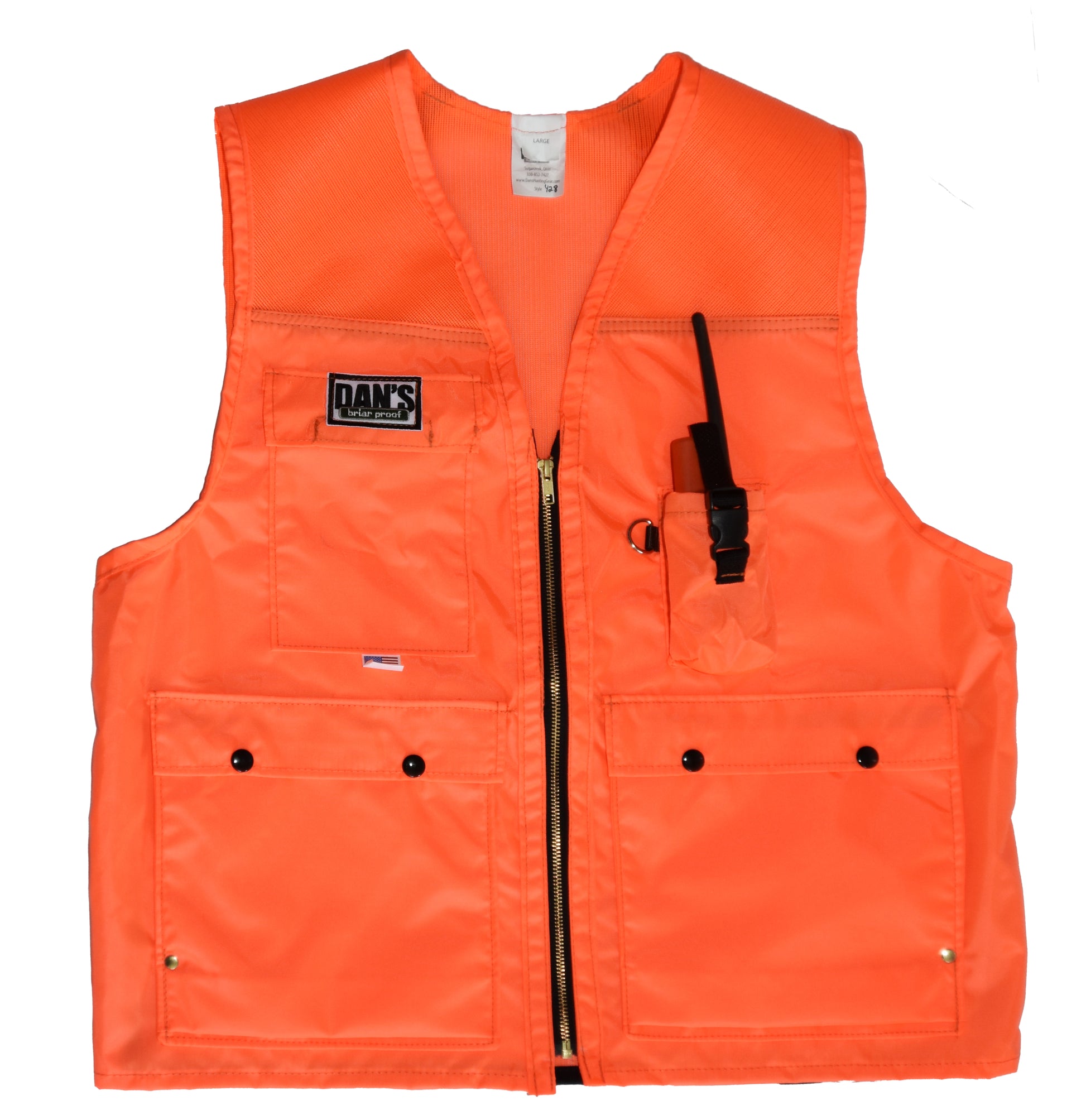 Dan's Dog Days Vest Orange 