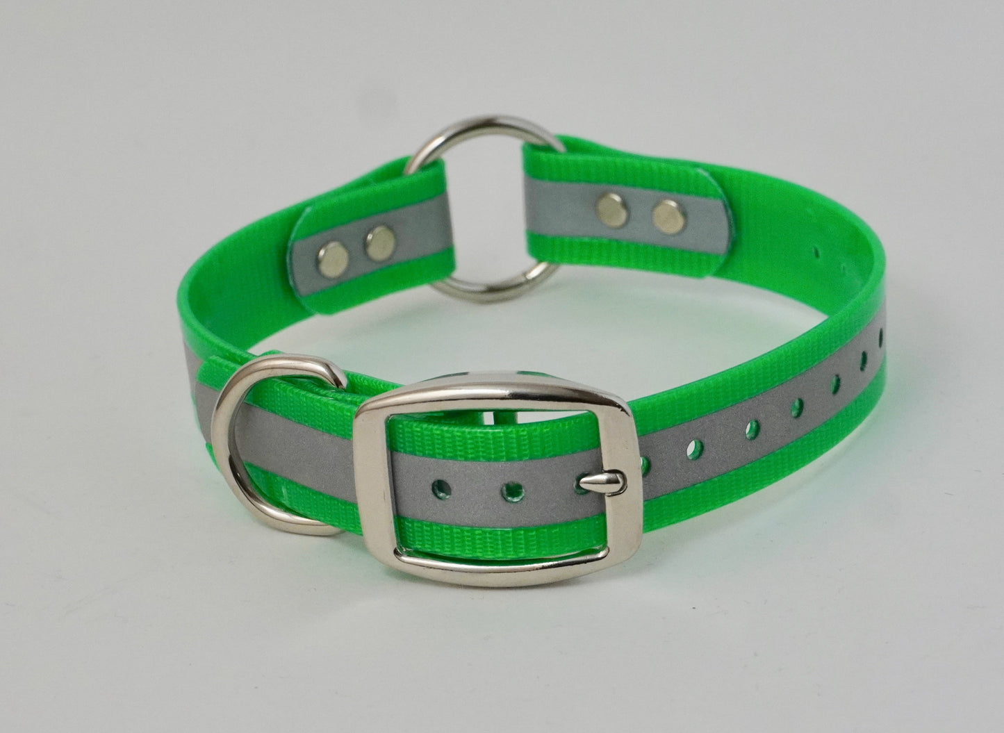 1” O Ring Reflective  Hunting Dog Collar with Free Brass Nameplate