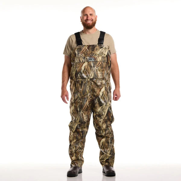 Dan's Frogger Bibs worn by a model to show fit