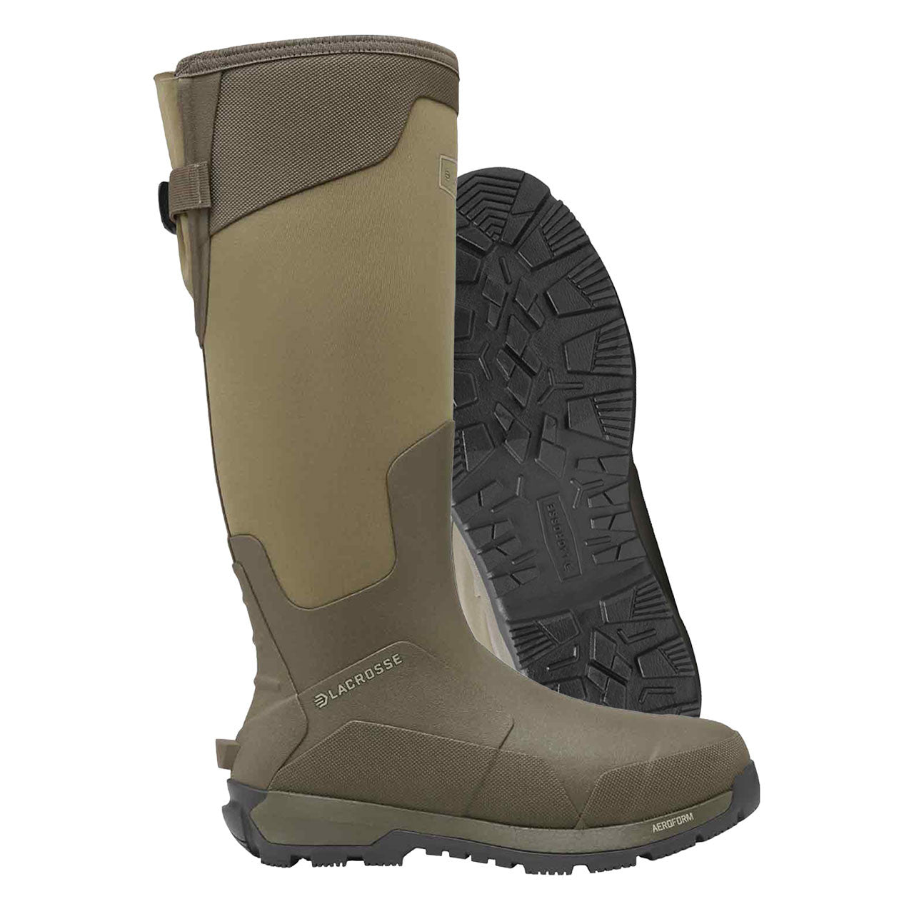 LaCrosse Alphaburly Aero waterproof hunting boot in brown